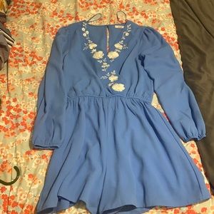 Mi Ami Francesca's Kasley Embroidered Romper